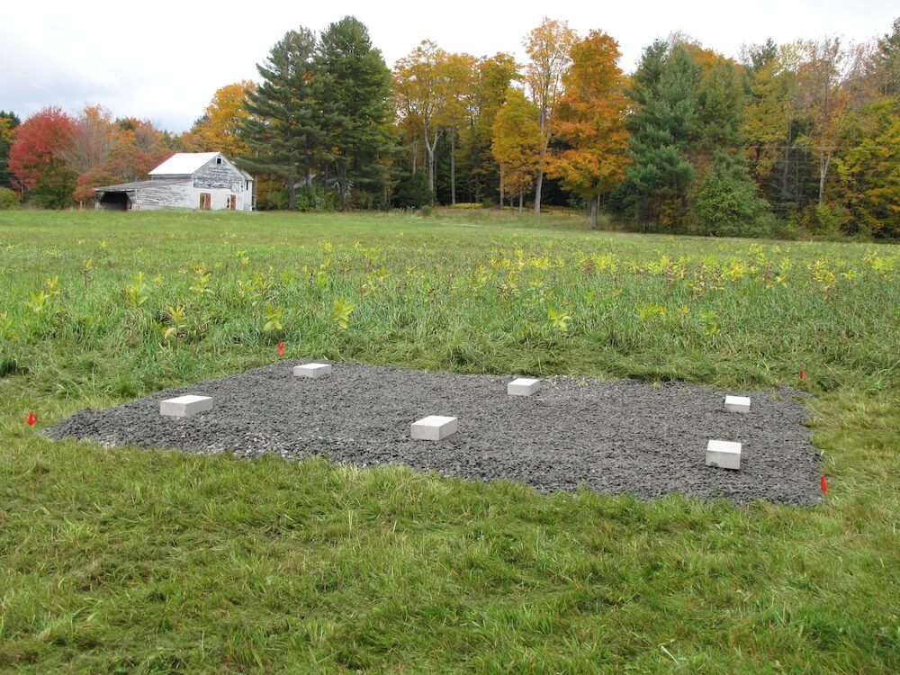Gravel Pad installed to prepare build site for foundation