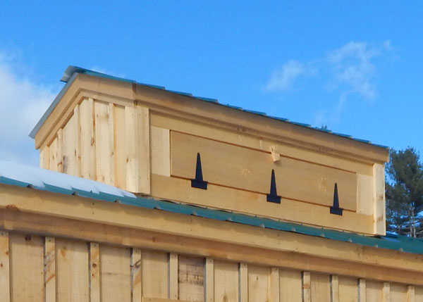 Cupolas are used on Sugar Shacks for maple syrup production.