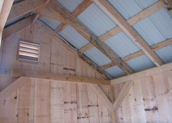 2x6 Hemlock lumber is used to build the rafters in our saltbox storage sheds.