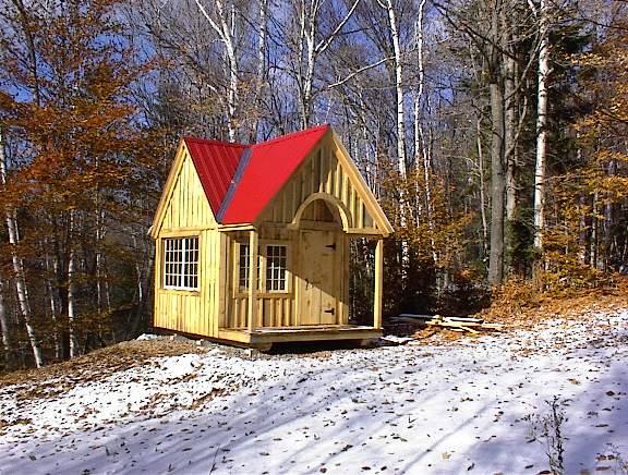 Custom Cabin - Exterior, wooden shed kits
