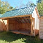 10x14 Camp Alcove with Evergreen roof