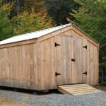 10x14 Vermonter with Silver Galvanized Roof