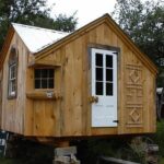 12x12 Cross Gable cabin with client made modificaitons