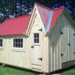 12x16 Dollhouse - a playhouse with a red metal roof