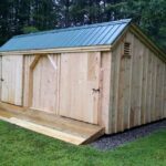 12x20 Three Sled Shed with Pressure Treated Ramp