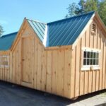 12x24 Xylia constructed as a single season cabin with hinged barn sash windows