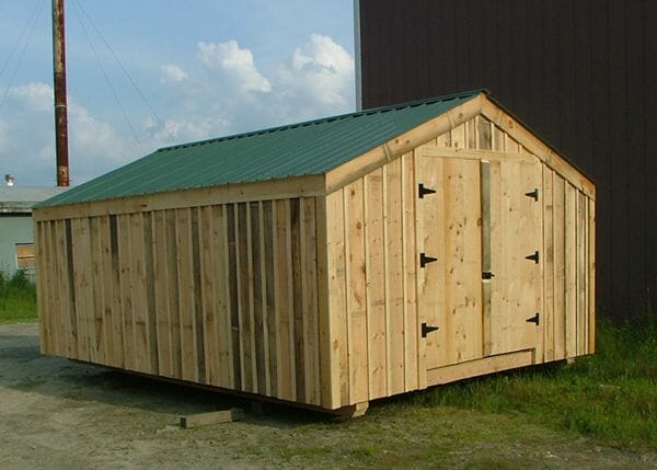 14x20 Barn with Evergreen Roof