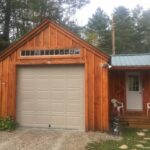 14x20 One Bay Garage post and beam building kit with client designed breezeway