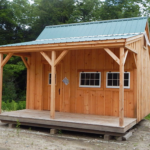 The 16x16 Homesteader looks great in a natural setting such as a mountain, lake, field or forest.