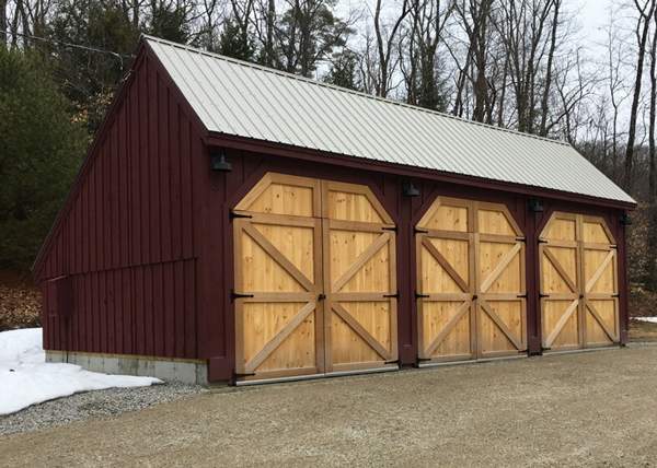 24x36 Pole Barn Farm Equipment Storage Shed