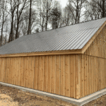 24x36 Equipment Shed - Rear Exterior