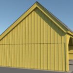 24x36 Equipment Shed with pine board and batten siding