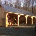 24x48 Equipment Shed with charcoal gray metal roof