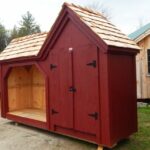 4x14 Vermont Gem post and beam wood shed with cedar shingle roof