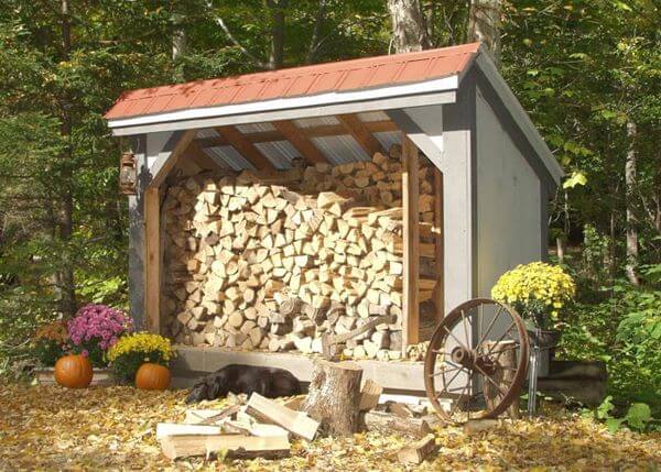 Woodbin 6x Outdoor Firewood Box, Outdoor Firewood Box With Lid