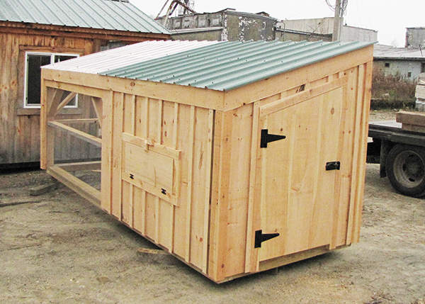 5x10 Chicken Coop with single door