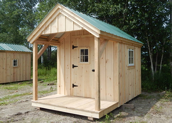 Garden Shed With Porch Potting, Outdoor Wooden Sheds With Porch