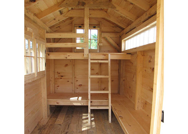Small Bunkhouse Cabin Plans Tiny, Hunting Camp Bunk Beds