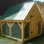 8x8 Chicken Coop - standard build with a couple white roofing panels purchased separately.