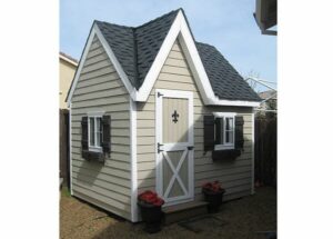 8x12 Dollhouse with siding, roofing, window and door upgrades