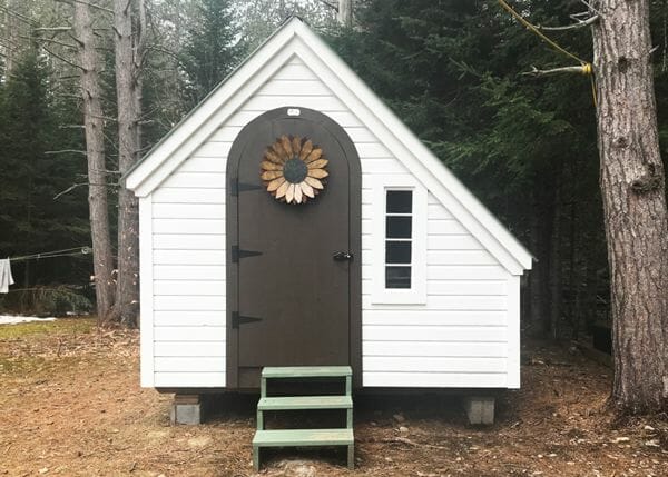 8x10 Hardware Shed with siding and window upgrade