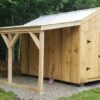 Adding a 6x12 Overhang to an 8x12 New Yorker shed is a great way to increase storage space while staying under budget