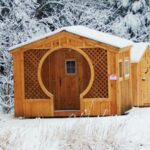 12x12 Love Nest in a snowy landscape