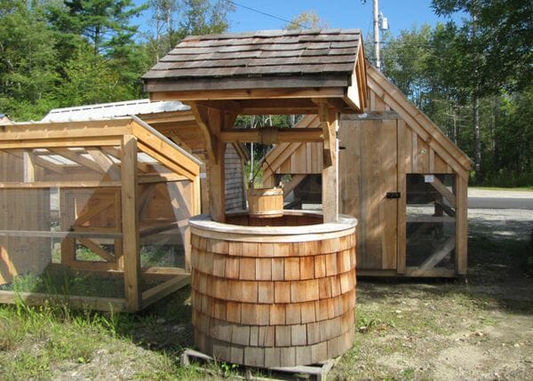 4x4 Wishing Well with Cedar Siding and Roofing