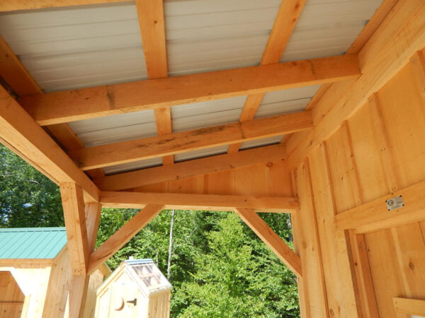 Porch kit for addition of covered porch using 4x4 Post & Beam construction.