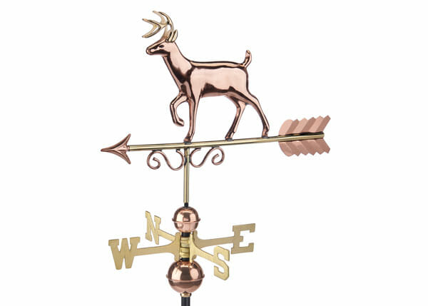Weathervanes have been used for centuries to detect the direction of wind.