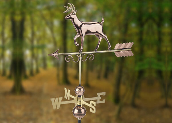 This copper and brass weathervane would look great on a camp building, cabin or cottage.