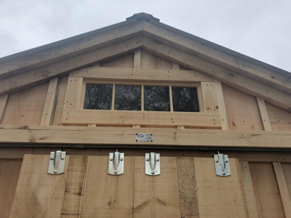 Transom Windows are most often installed above barn doors.
