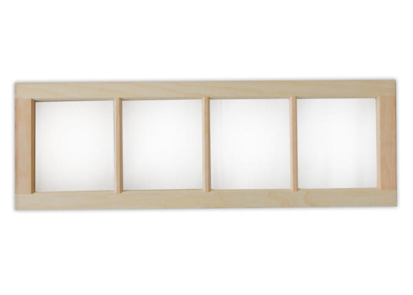 Our transom windows are constructed of high-quality, all-natural pine that is unfinished and ready to be painted.