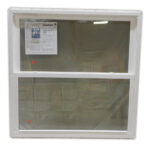 4x4 insulated double hung windows are built with a white vinly inteiror and exterior for easy maintenance.