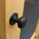 Exterior door handle that comes with the deluxe door hardware kit.