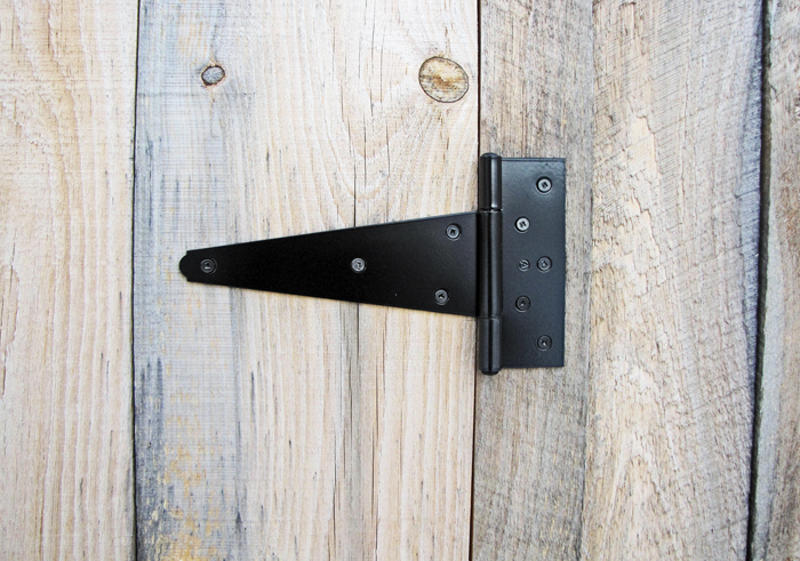 Tee Hinge Black or Heavy Duty BZP T HingeCabinet Door Shed Gate Strong Secure 