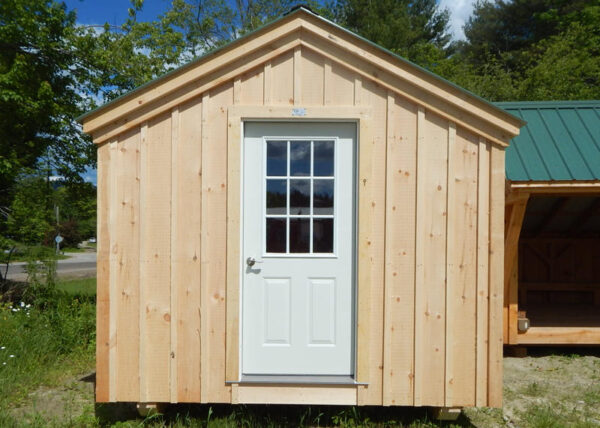 The nine-light insulated steel door is most often installed on our garages, cabins, cottages, tiny houses, workshops or any buildings designed for four season year round use.