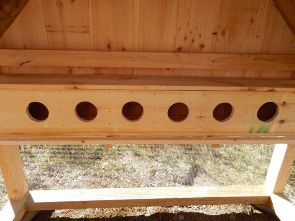Six Nesting Boxes for Chickens or other fowl.  Handmade from Eastern White Pine and left unfinished.