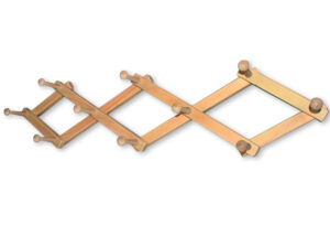 Our expandable coat rack is handmade in Vermont.