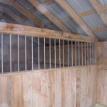 Steel Pipes used to create a Steel Bar Grille for use in livestock shelters.
