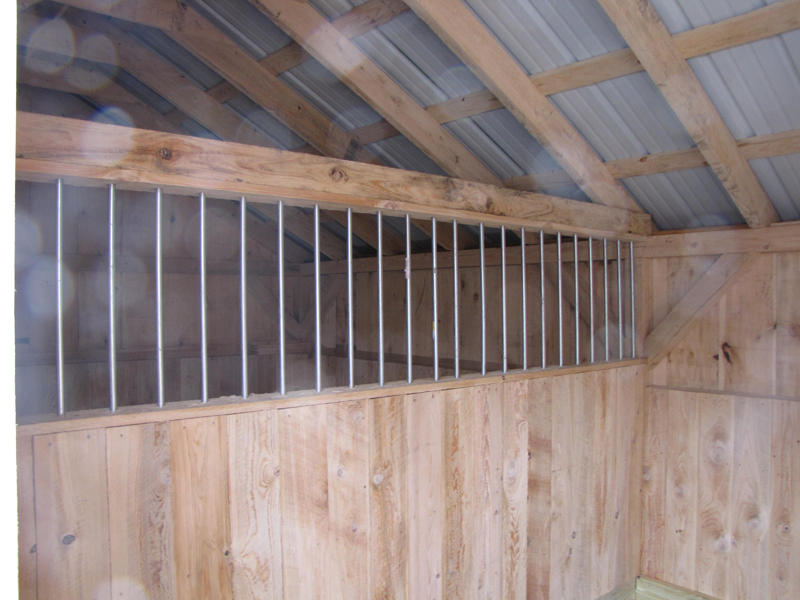 Steel Pipes used to create a Steel Bar Grille for use in livestock shelters.