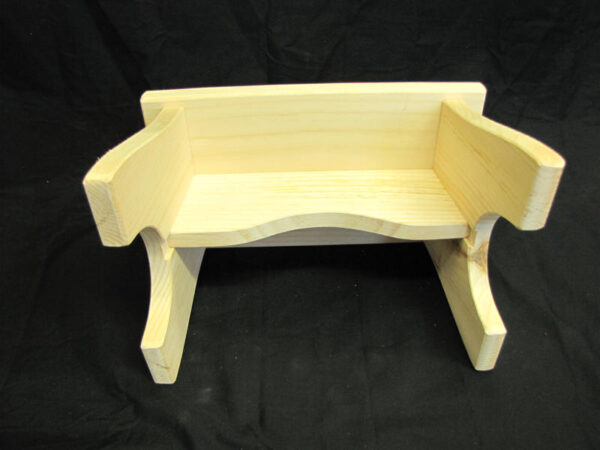 Step Stool made of high quality Pine has been left unfinished. 12"x7"x7" dimensions. Cottage Decor.