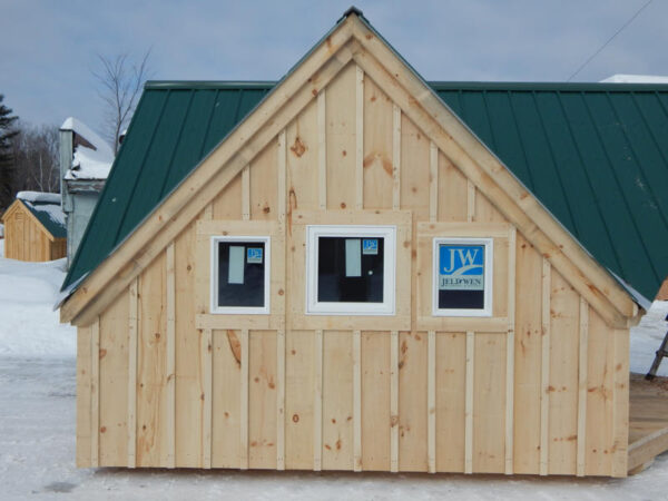 The 16x21 Fixed Insulated Windows are shown installed in a Writers Haven four season cabin