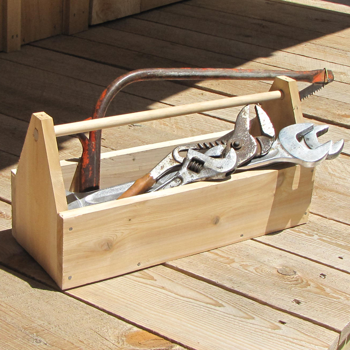 Cedar Toolbox - Made of natural unfinished wood
