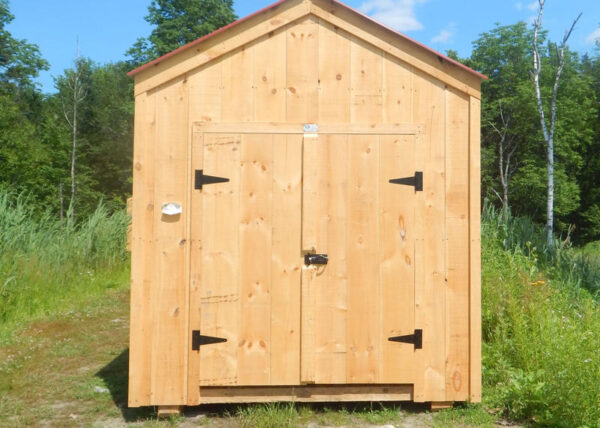 5' wide pine double doors create entrances that are capable of fitting wider equipment in your shed or barn.