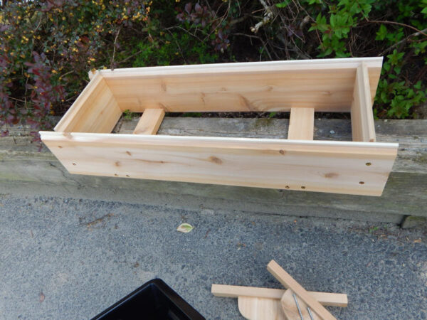2' Window Flower Box.  Made of high-quality Cedar.