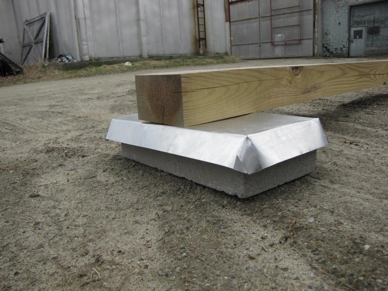 Aluminum Termite Sheild to prevent termite damage to your wooden shed, cabin, cottage or barn. 18.5