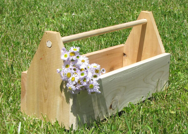 Small Natural Wood Color Wooden Craft Tool Box,Reusable and Eco Friendly Wood Tool Box 