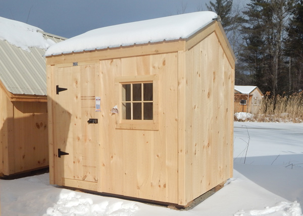 Our small sheds work well for storing recycling and trash while waiting for pickup or trips to the transfer station.