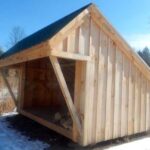 diy lean-to camping shelter adirondack style